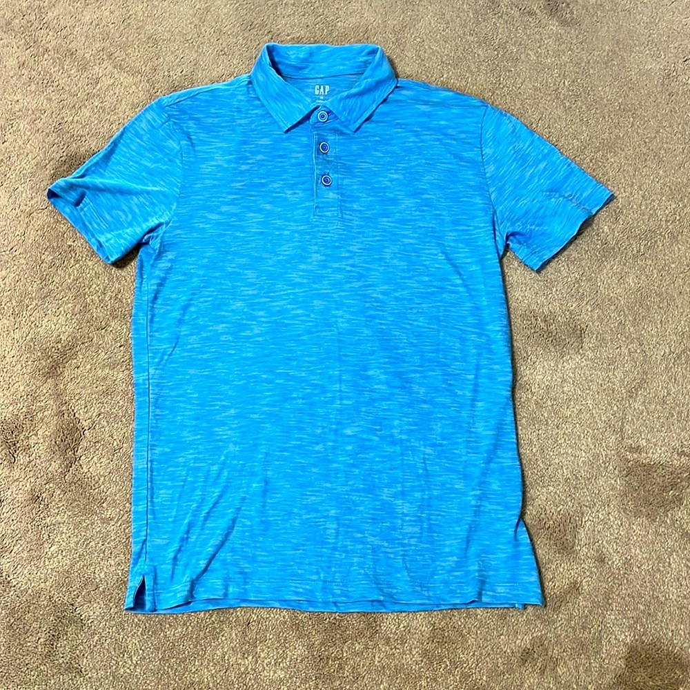 Light blue XS boys gap lived in shirt with three buttons with collar